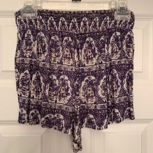 Out From Under Printed Flowy Shorts
